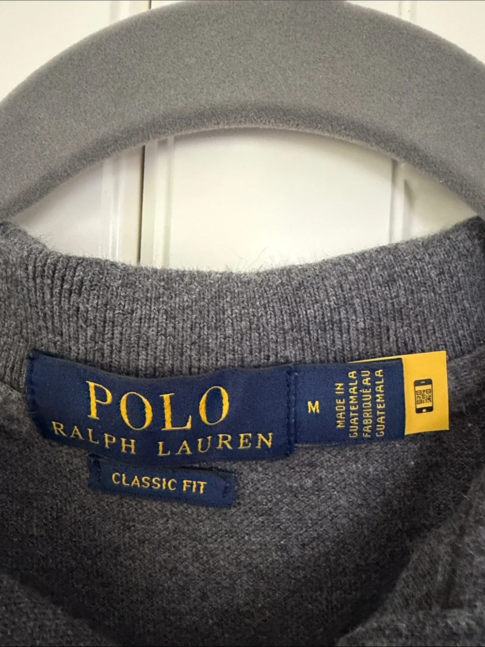 Polo by Ralph Lauren Charcoal Gray Polo with Green Pony